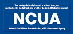 NCUA logo - federally insured by NCUA
