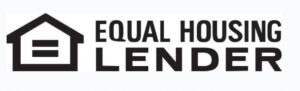 Black-and-white Equal Housing Lender logo showing a stylized house with an equals sign inside, conveying fairness, inclusion, and equal access to housing.