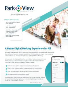 Park View FCU Spring Newsletter Cover Page