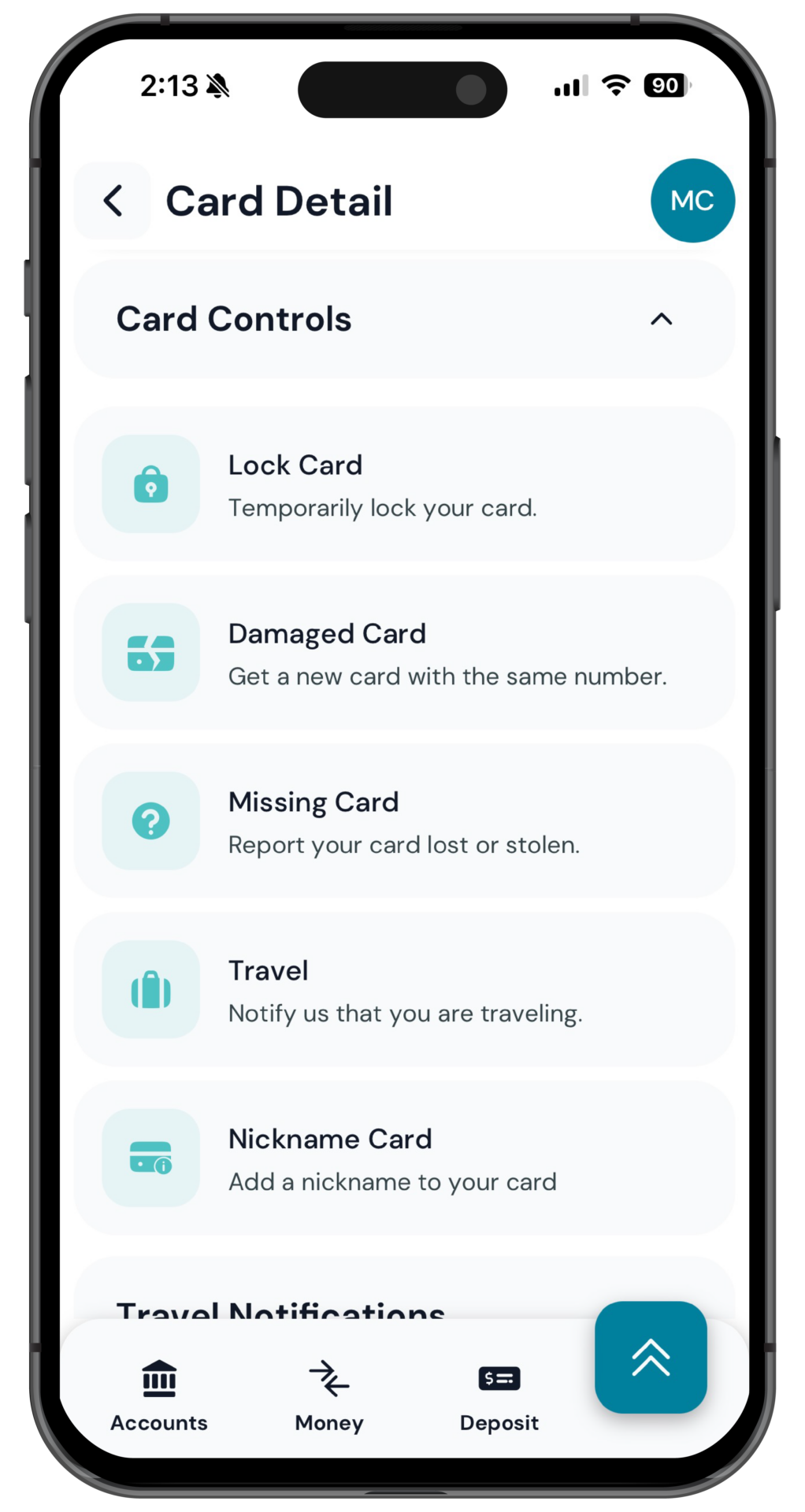 Iphone Card Control