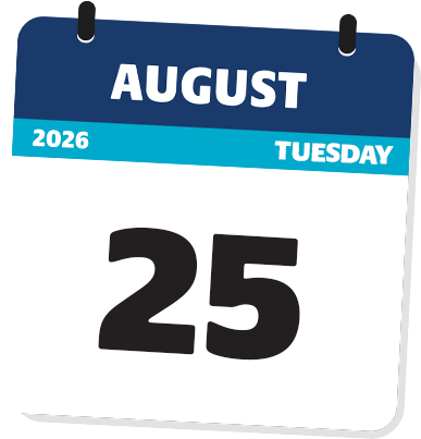 TUESDAY AUG 25