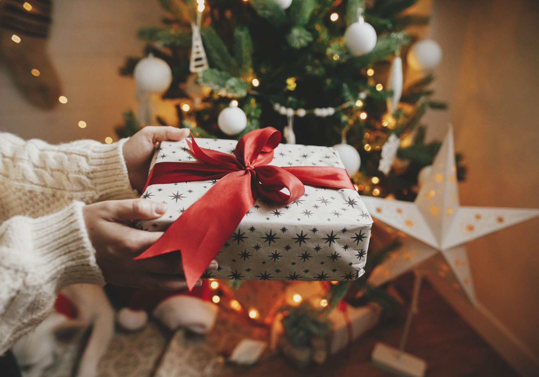 Giving A Gift At Christmas